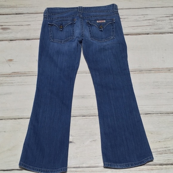 Hudson Jeans Bootcut Crop Ankle Blue Distressed Denim 29 - Picture 3 of 12